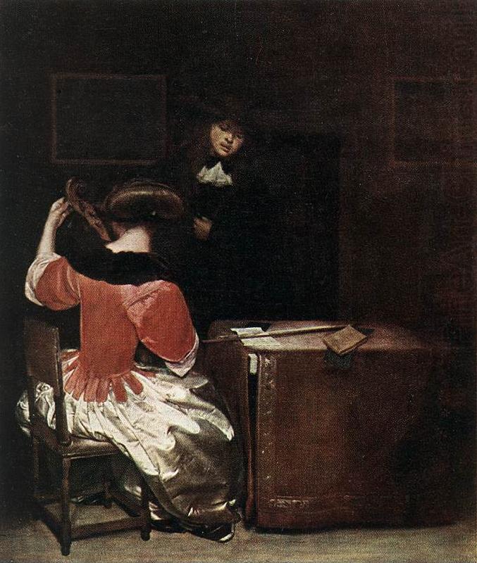 TERBORCH, Gerard The Music Lesson r china oil painting image
